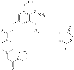 马来酸桂哌齐特结构式