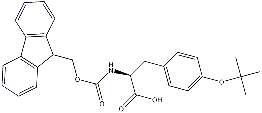 芴甲氧羰基-O-叔丁基-L-酪氨酸结构式