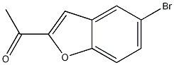 2-乙酰基-5-溴苯并[b]呋喃结构式