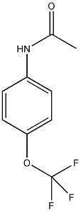 4'-(三氟甲氧基)乙酰苯胺结构式