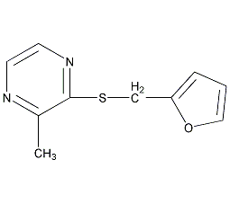 2-糠基硫代-3-甲基吡嗪结构式