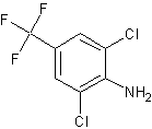 2,6-二氯-4-(三氟甲基)苯胺结构式
