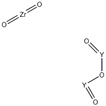 氧化锆(Ⅳ)-氧化钇稳定剂结构式