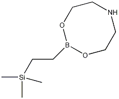 2-三甲基硅基-1-乙基硼酸二乙醇胺酯结构式