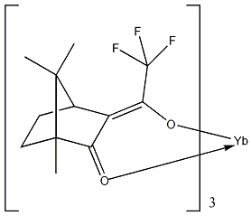 D-3-三氟乙酰樟脑酸镱结构式