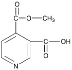 4-(甲氧基羰基)烟酸结构式