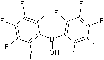 二(五氟苯基)硼酸结构式