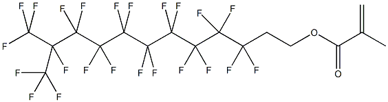 3,3,4,4,5,5,6,6,7,7,8,8,9,9,10,10,11,12,12,12-二十氟-11-(三氟甲基)十二烷丙烯酸酯结构式