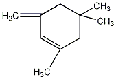 3-亚甲基-1,5,5-三甲基环己烯结构式