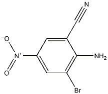 2-氨基-3-溴-5-硝基苯甲腈结构式