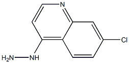 7-氯-4-肼基联氨基喹啉结构式