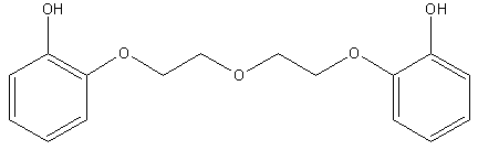 1,5-双(2'-羟基苯氧基)乙醚结构式