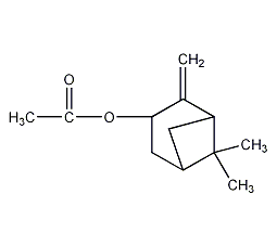 6,6-二甲基-2-亚甲基-二环[3.1.1]庚-3-醇乙酸酯结构式