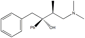 (2R,3S)-(−)-4-二甲氨基-1,2-二苯基-3-甲基-2-丁醇结构式