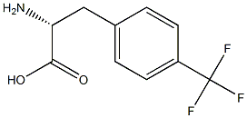 4-(三氟甲基)-D-苯丙氨酸结构式