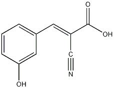 α-氰基-3-羟基肉桂酸结构式