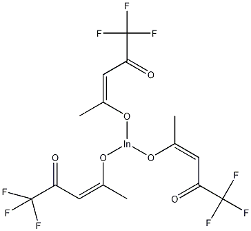 1,1,1-三氟-2,4-二戊酮铟结构式