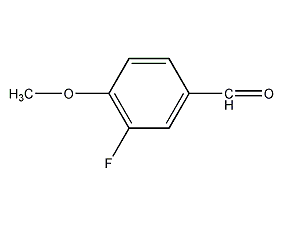 3-氟-4-甲氧基苯甲醛结构式