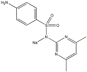 磺胺二甲基嘧啶钠结构式