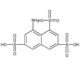 8-氨基萘-1,3,6-三磺酸结构式