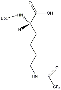 丁氧羰基-羟基化赖氨酸(Tfa)结构式