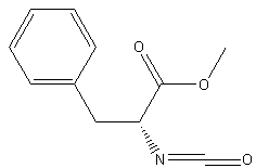 (R)-(+)-2-异氰酸-3-苯丙酸结构式