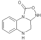 1H-[1,2,4]恶草灵并[4,3-a]喹喔啉-1-酮结构式