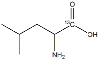 DL-亮氨酸-1-13C结构式