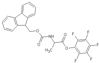 FMOC-L-丙氨酸五氟苯酯结构式