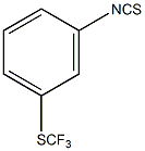 3-(三氟甲硫基)异硫氰酸苯酯结构式