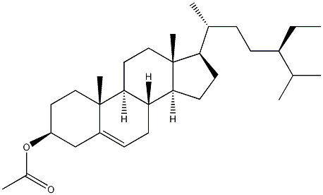 β-谷甾醇乙酸酯结构式