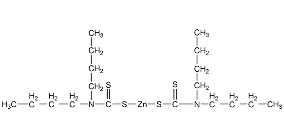 二丁基二硫代氨基甲酸锌结构式