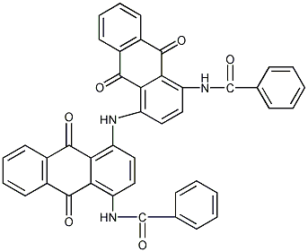 4,4'-二苯甲酰-1,1'-亚氨基二蒽醌结构式