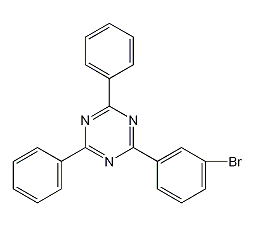 2-(3-溴苯基)-4,6-二苯基-1,3,5-三嗪结构式