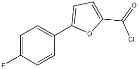 5-(4-氟苯基)-2-糠酰氯结构式