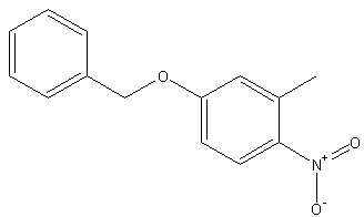 5-苯甲氧基-2-硝基甲苯结构式