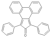 9,10-菲并1,12-二苯基环戊二烯酮结构式