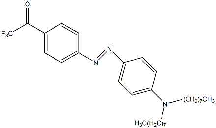 4-(二辛氨基)-4'-(三氟乙酰基)偶氮苯结构式