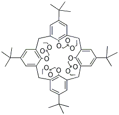 4-叔丁基杯[4]芳烃-四乙酸乙酯结构式