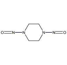 1,4-二亚硝基哌嗪结构式