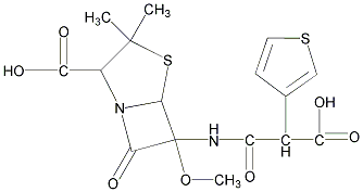 仑氨西林结构式