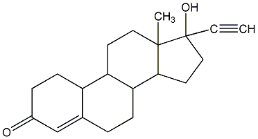 炔诺酮结构式