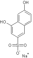 2,8-二羟基萘-6-磺酸钠结构式