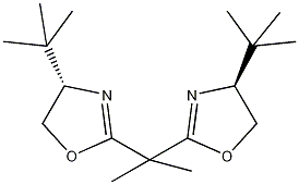 (S,S)-(-)-2,2'-异丙叉双(4-特丁基-2-噁唑啉)结构式