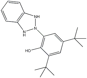 2-(2H)-苯并三氮唑-2-基)-4,6-双(1,1-二甲基乙基)苯酚结构式