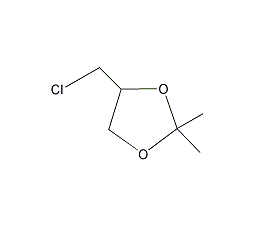 (S)-(-)-4-(氯甲基)-2,2-二甲基-1,3-二氧戊环结构式