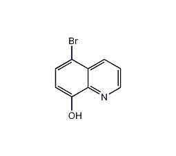 5-溴-8-羟基喹啉结构式