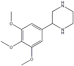 2-(3,4,5-三甲氧基苯基)哌嗪结构式