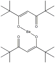 双(2,2,6,6-四甲基-3,5-庚二酮酸)钡结构式