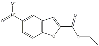 5-硝基苯并呋喃-2-羧酸乙酯结构式
